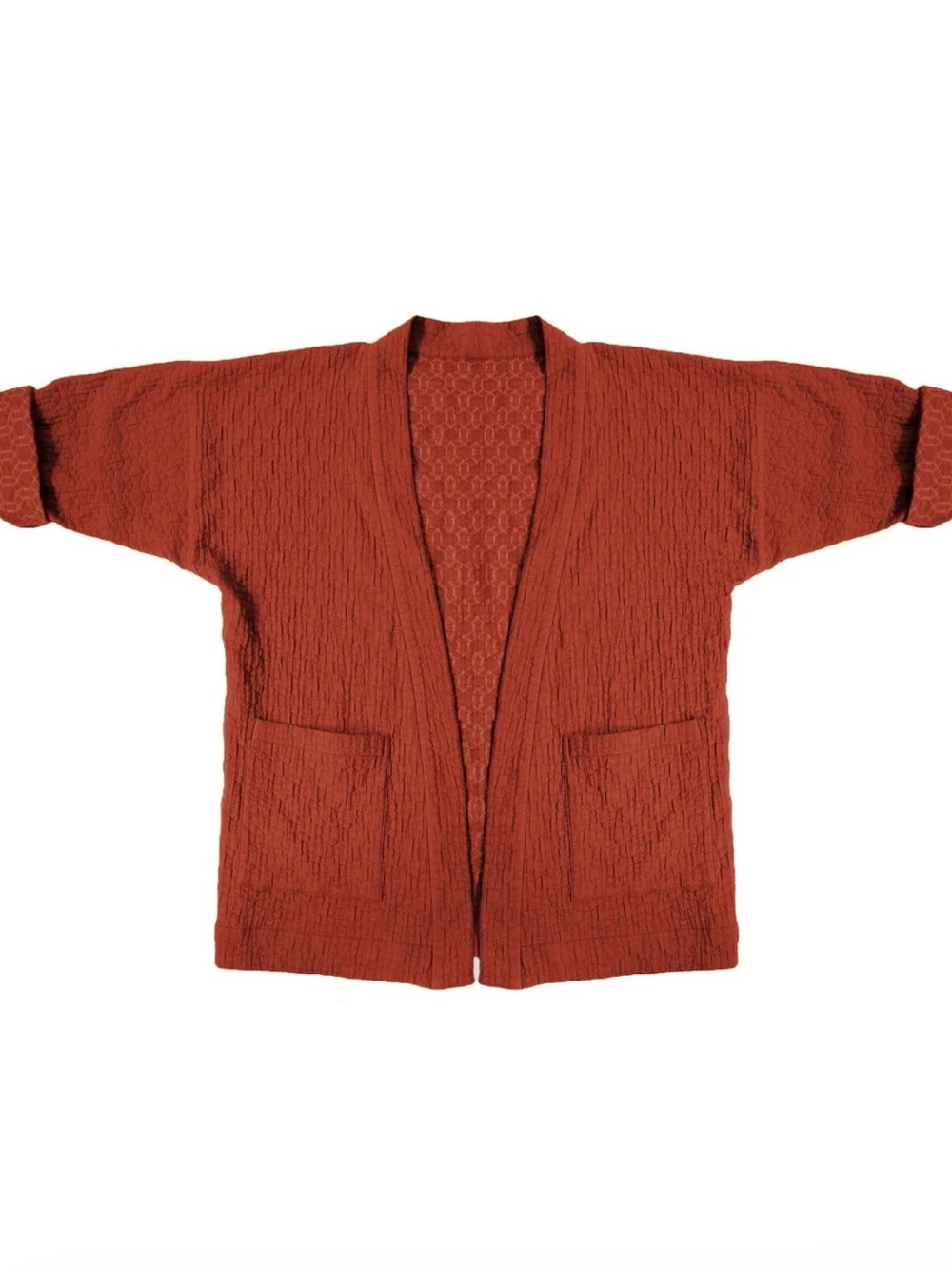 Curator SF Jules Cardigan in Brick, Size L